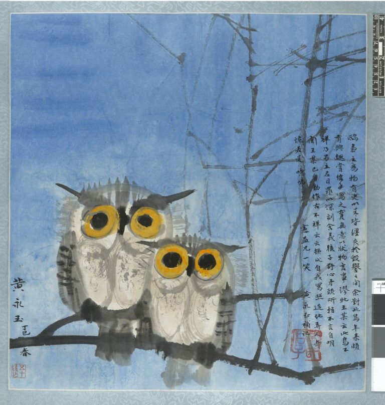 Painting-of-two-owls