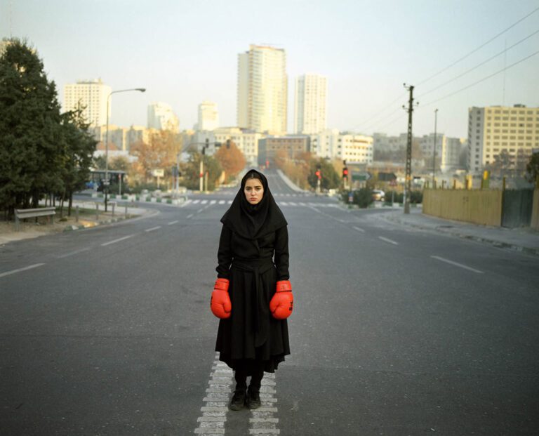 Installation shot of Newsha Tavakolian’s “Listen” (2011)