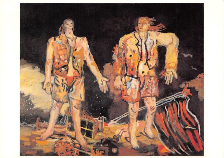 Baselitz’s mock heroic “Die Grossen Freunde 1965