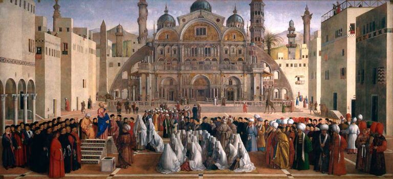 Gentile-and-Giovani-Bellini---Sermon-of-St-Mark-in-Alexandria