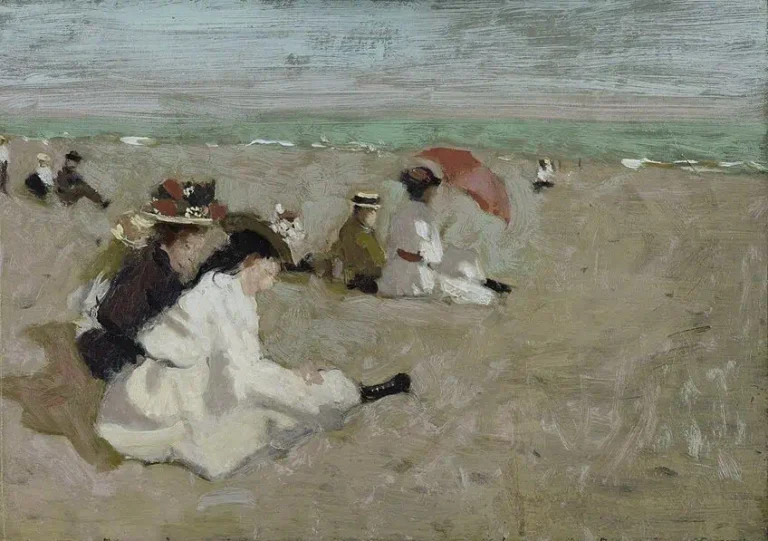 The Beach (1908) by Denman Waldo Ross; Denman Ross, Public domain, via Wikimedia Commons