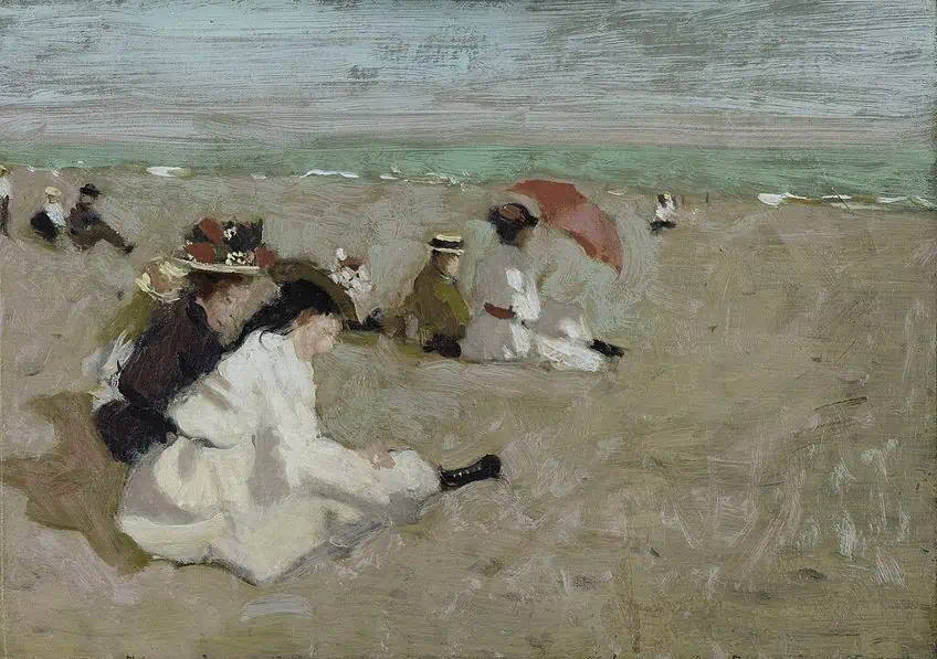 The Beach (1908) by Denman Waldo Ross; Denman Ross, Public domain, via Wikimedia Commons