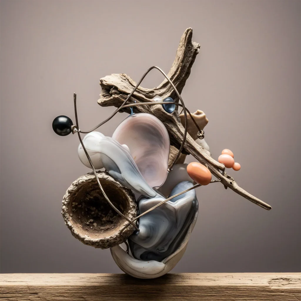 Found Objects from the sea exploring sustainability
